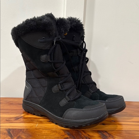NEW Columbia Ice Maiden II Waterproof Black Winter Boots - Picture 1 of 8